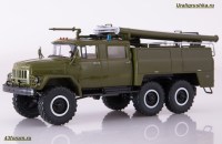 Коллекционная масштабная модель 1:43 Пожарный автомобиль АЦ-40 (131) армейский (SSM)