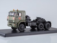 Коллекционная масштабная модель 1:43 Седельный тягач 6х6 КамАЗ-65225 хаки (SSM
