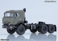 Коллекционная масштабная модель 1:43 Седельный тягач 6х6 КамАЗ-44108, ранний, хаки (SSM)