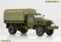 Коллекционная масштабная модель 1:43 Бортовой грузовик 4х4 Chevrolet G7117 с тентом, хаки (Start Scale Models)