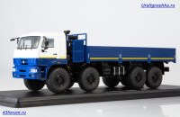 Коллекционная масштабная модель 1:43 Бортовой грузовик 8х8 КамАЗ-6560 бело-синий (Start Scale Models)