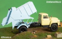 Коллекционная масштабная модель 1:43 Мусоровоз 53М (53) на шасси Горький-53 (SSM)
