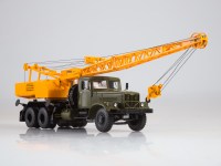 Масштабная модель 1:43 Автокран КС-4561 (257) на  шасси КраЗ-257, хаки, желтый (Start Scale Models)