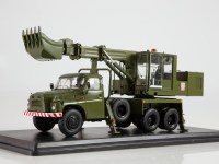 Масштабная модель 1:43 Экскаватор-планировщик UDS-110 на шасси Татра, Tatra-148, армейский, хаки (SSM)