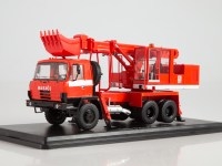 Масштабная модель 1:43 Экскаватор-планировщик UDS114A Hasici, пожарный, на шасси 6х6 Tatra-815 (SSM)