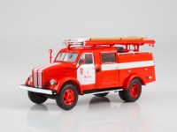 Масштабная модель 1:43 Пожарный автомобиль ПМГ-36 (АЦ-20(51А)-36) на шасси Горький-51А, Москва, ПЧ №5, олимпийский (Start Scale Models (SSM)