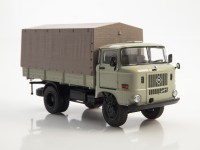 Масштабная модель 1:43 Двухосный бортовой автомобиль с тентом 4х2 ИФА, IFA W50L, серый, Start Scale Models (SSM)