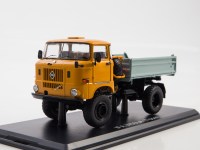 Масштабная модель 1:43 Самосвал с трехсторонней разгрузкой 4х4 IFA W50LA, желтый, серый, Start Scale Models (SSM)