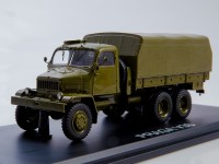 Масштабная модель 1:43 Чехословацкий трехосный полноприводный автомобиль с тентом 6х6 Praga V3S, хаки, Start Scale Models (SSM)