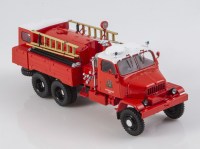 Масштабная модель 1:43 Чехословацкий трехосный полноприводный пожарный автомобиль 6х6 Praga V3S ASC-16/3,5 Start Scale Models (SSM)