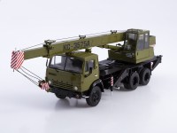 Масштабная модель 1:43 Автокран КС-3575А, на шасси автомобиля 6х4 КамАЗ-53213, защитный, Start Scale Models (SSM)