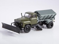 Масштабная модель 1:43 Пескоразбрасыватель ПР-53 (52) на шасси автомобиля 4х2 Горький-52, серый, Start Scale Models (SSM)