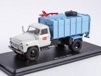 Масштабная модель 1:43 Мусоровоз КО-413 (53), на шасси автомобиля 4х2 Горький-53, ранняя облицовка, серый, голубой, Start Scale Models (SSM)