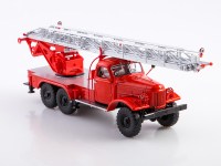 Масштабная модель 1:43 Пожарная автолестница АЛМ-30 (157) на шасси автомобиля 6х6 ЗиЛ-157, красная, Start Scale Models (SSM)