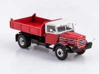 Масштабная модель 1:43 Венгерский самосвал 4х2 Csepel D-445, красный, белый, Start Scale Models (SSM)