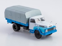 Масштабная модель 1:43 Венгерский бортовой автомобиль с тентом 4х2 Csepel D-450, белый, синий, Start Scale Models (SSM)