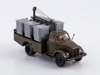 Масштабная модель 1:43 Контейнерный мусоровоз КММ-2 (51), на шасси автомобиля 4х2 Горький-51, хаки, Start Scale Models (SSM)