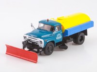 Масштабная модель 1:43 Аэродромная комбинированная поливомоечная машина АКПМ-3, на шасси автомобиля 4х2 ЗиЛ-130, голубой, синий, желтый, Start Scale Models (SSM)