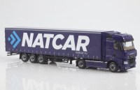 Масштабная модель 1:43 Седельный тягач 4х2 КамАЗ-54901 К5 со шторным полуприцепом НефАЗ-93341 NATCAR, синий, Start Scale Models (SSM)