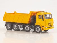 Масштабная модель 1:43 Четырехосный дорожный самосвал 8х4 КАМАЗ-6540, рестайлинг, оранжевый, Start Scale Models (SSM)