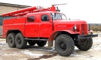 Коллекционная масштабная модель 1:43 Пожарный автомобиль ПМЗ-27А (157К) без полос (SSM)