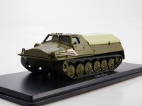 Масштабная модель 1:43 Гусеничный транспортер-тягач ГТ-Т с тентом, хаки, Start Scale Models (SSM)