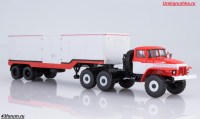 Коллекционная масштабная модель 1:43 Седельный  тягач 6х4 из Миасса -377С с полуприцепом ОдАЗ-935  Start Scale Models (SSM)