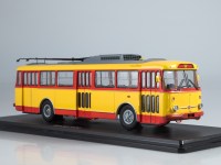Масштабная модель 1:43 Троллейбус Skoda-9Tr, Шкода-9Тр, красно-желтый (Start Scale Models (SSM)