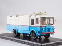 Масштабная модель 1:43 Грузовой троллейбус СВАРЗ ТГ-3 бело-голубой (Start Scale Models (SSM)