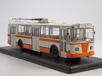 Масштабная модель 1:43 Троллейбус ЗиУ-682Б, белый, оранжевый, г. Хабаровск,  маршрут 1, бортовой 234, Start Scale Models (SSM)