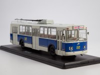 Масштабная модель 1:43 Троллейбус ЗиУ-682Б, бело-синий, г. Харьков,  маршрут 8, бортовой 517, Start Scale Models (SSM)