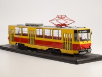 Масштабная модель 1:43 Трамвай Tatra T6B5, желтый, красный, Start Scale Models (SSM)