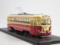 Масштабная модель 1:43 Трамвай МТВ-82, красный, желтый, маршрут 18, бортовой 1278, Start Scale Models (SSM)