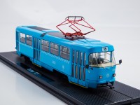Масштабная модель 1:43 Московский трехдверный трамвай Татра, Tatra T3SU, маршрут 15, бортовой номер 3353, голубой, Мосгортранс, Start Scale Models (SSM)