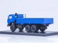 Коллекционная масштабная модель 1:43 Грузовой автомобиль КамАЗ-43118 белый, синий (SSM)