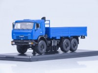 Коллекционная масштабная модель 1:43 Грузовой автомобиль КамАЗ-43118 белый, синий (SSM)
