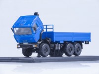 Коллекционная масштабная модель 1:43 Грузовой автомобиль КамАЗ-43118 белый, синий (SSM)