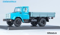 Коллекционная масштабная модель 1:43 Бортовой грузовик 4х2 ЗиЛ-4333 голубой (Start Scale Models)