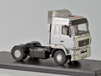 Коллекционная масштабная модель 1:43 Седельный тягач 4х2 МАЗ-5440 серебристый (SSM)