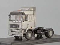 Коллекционная масштабная модель 1:43 Седельный тягач 4х2 МАЗ-5440 серебристый (SSM)