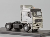 Коллекционная масштабная модель 1:43 Седельный тягач 4х2 МАЗ-5440 серебристый (SSM)