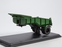 Масштабная модель 1:43 Самосвальный полуприцеп МАЗ-5232В, зеленый, Start Scale Models (SSM)