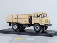 Коллекционная масштабная модель 1:43 Бортовой грузовик 4х4 Шишига 66 бежевый (SSM)