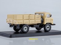 Коллекционная масштабная модель 1:43 Бортовой грузовик 4х4 Шишига 66 бежевый (SSM)