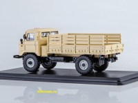 Коллекционная масштабная модель 1:43 Бортовой грузовик 4х4 Шишига 66 бежевый (SSM)