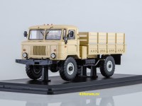 Коллекционная масштабная модель 1:43 Бортовой грузовик 4х4 Шишига 66 бежевый (SSM)