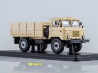 Коллекционная масштабная модель 1:43 Бортовой грузовик 4х4 Шишига 66 бежевый (SSM)