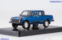 Масштабная модель 1:43 Пикап 4х4 "Нива" (Lada 4x4 Pickup) ВАЗ-2329, синий металлик (Lastochka)