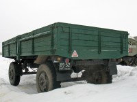Сборная металлическая модель 1:43 Рама двухосного прицепа ГКБ-817, для установки односкатных колес (Клен)