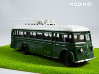 Коллекционная масштабная модель 1:43 Троллейбус ЯТБ-1, зеленый, с журналом №14 (Наши Автобусы. Modimio)
